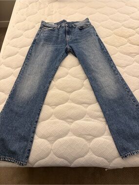 GAP Light Wash Boot Cut Jeans with Contrast Stitching